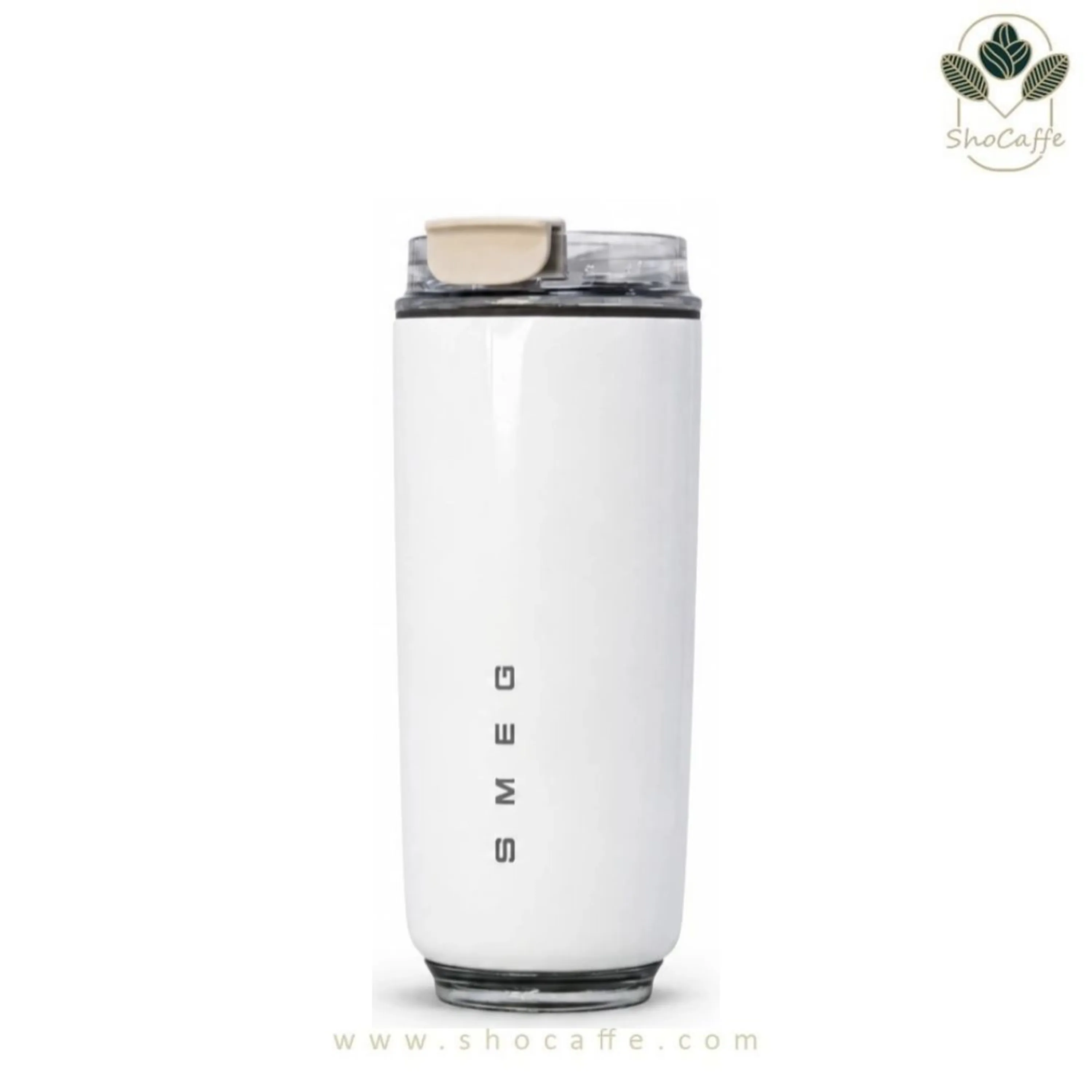 تراول ماگ اسمگ سفید مدل Smeg-548 گنجایش 480 میلی لیتر-سایز بزرگ